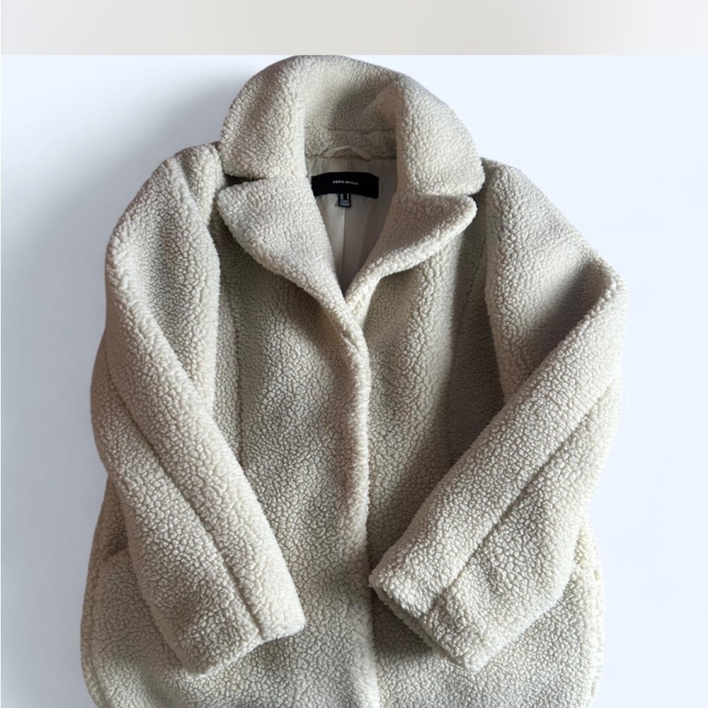 Vero Moda Cream Teddy Jacket